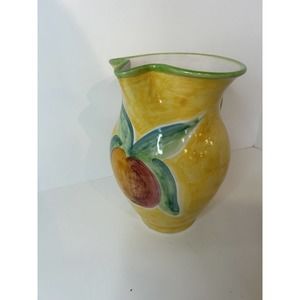 Solimene Vietri Ceramic Pitcher Made In Italy Fruit